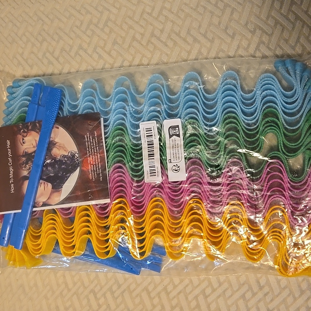 Colorful Wave Hair Curlers Set